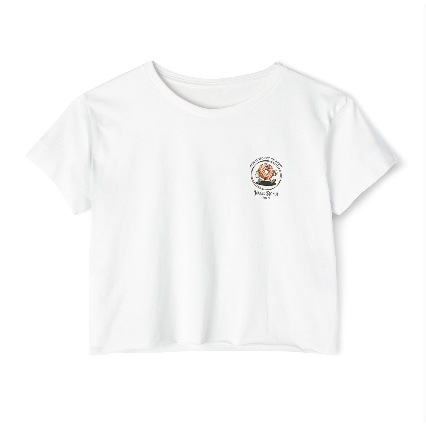 Naked Donut Run Crop Tee