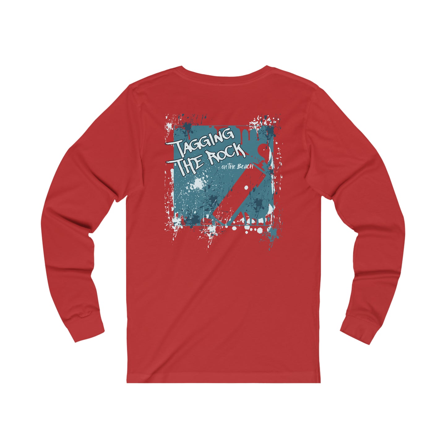 Boston University long sleeve T-shirt tagging the rock