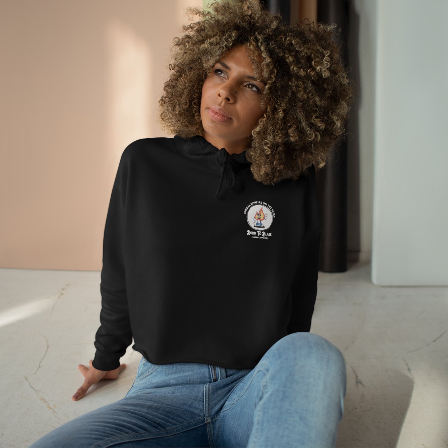 Dartmouth college homecoming bonfire women’s crop hoodie top
