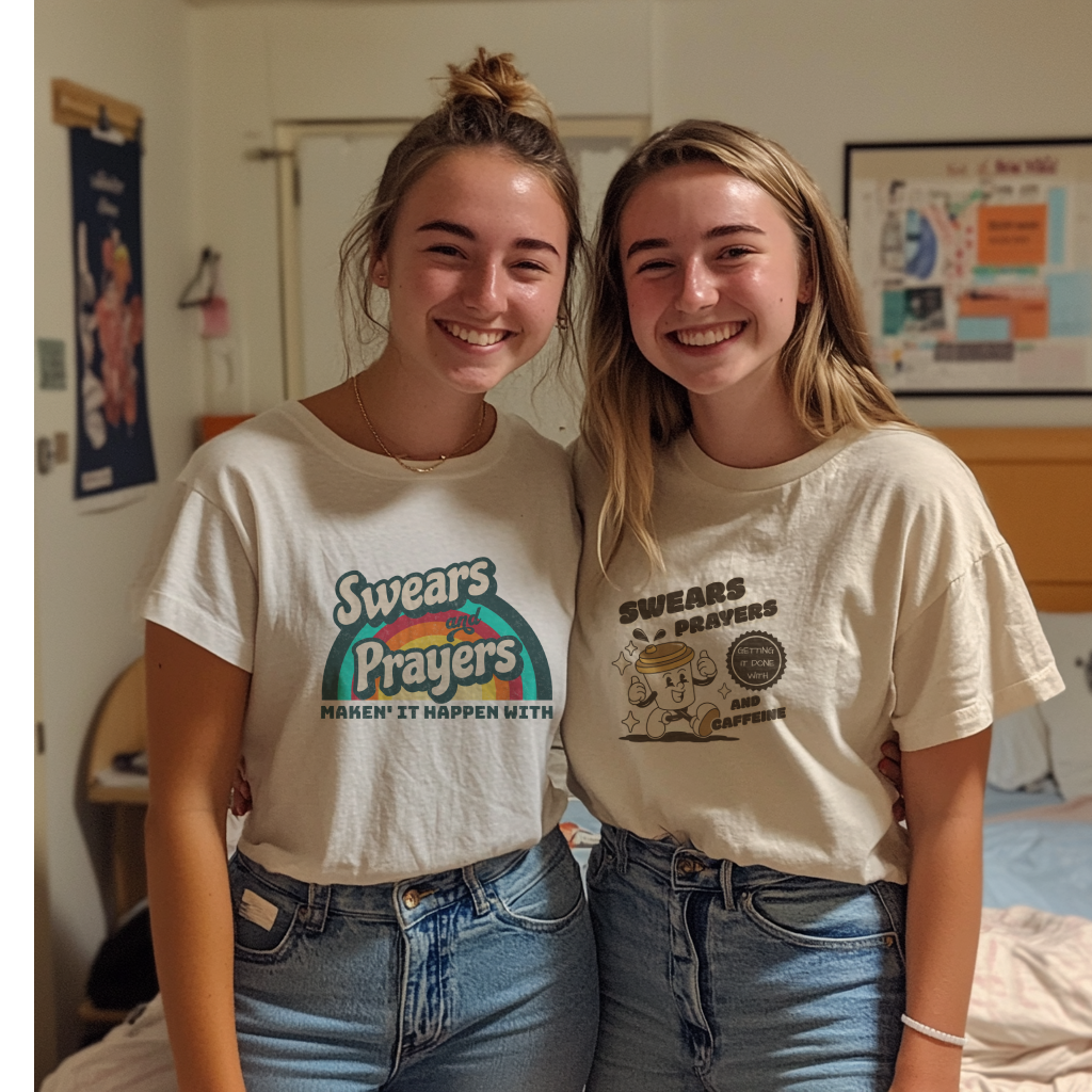 Swears, Prayers and Caffeine Tee
