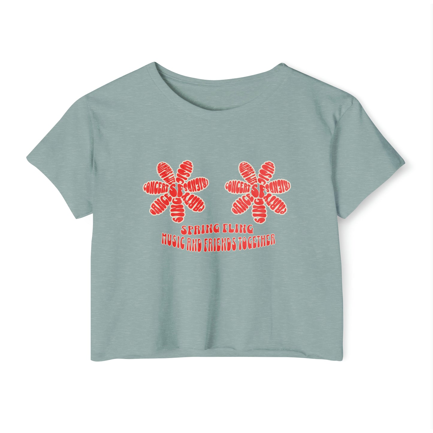 Spring Fling Music and Friends Crop Tee