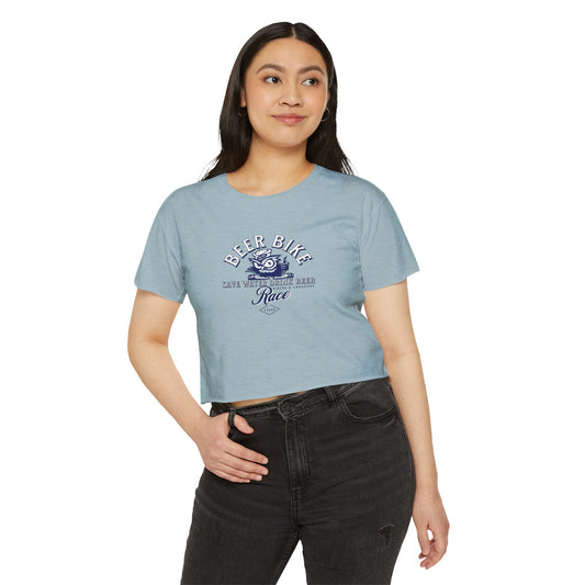 Beer Bike Race Crop Tee