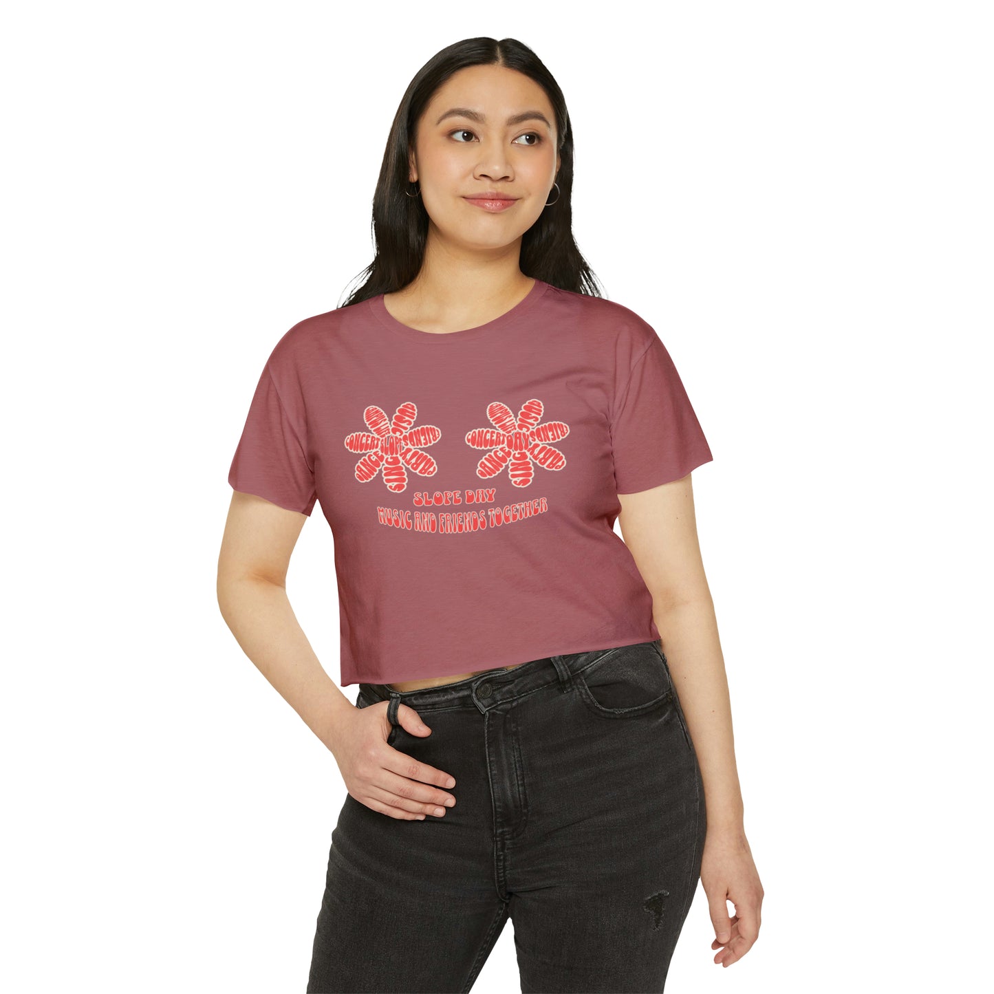 Slope Day Music and Friends Crop Tee