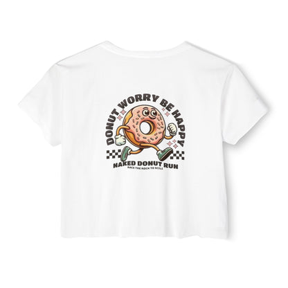 Naked Donut Run Crop Tee