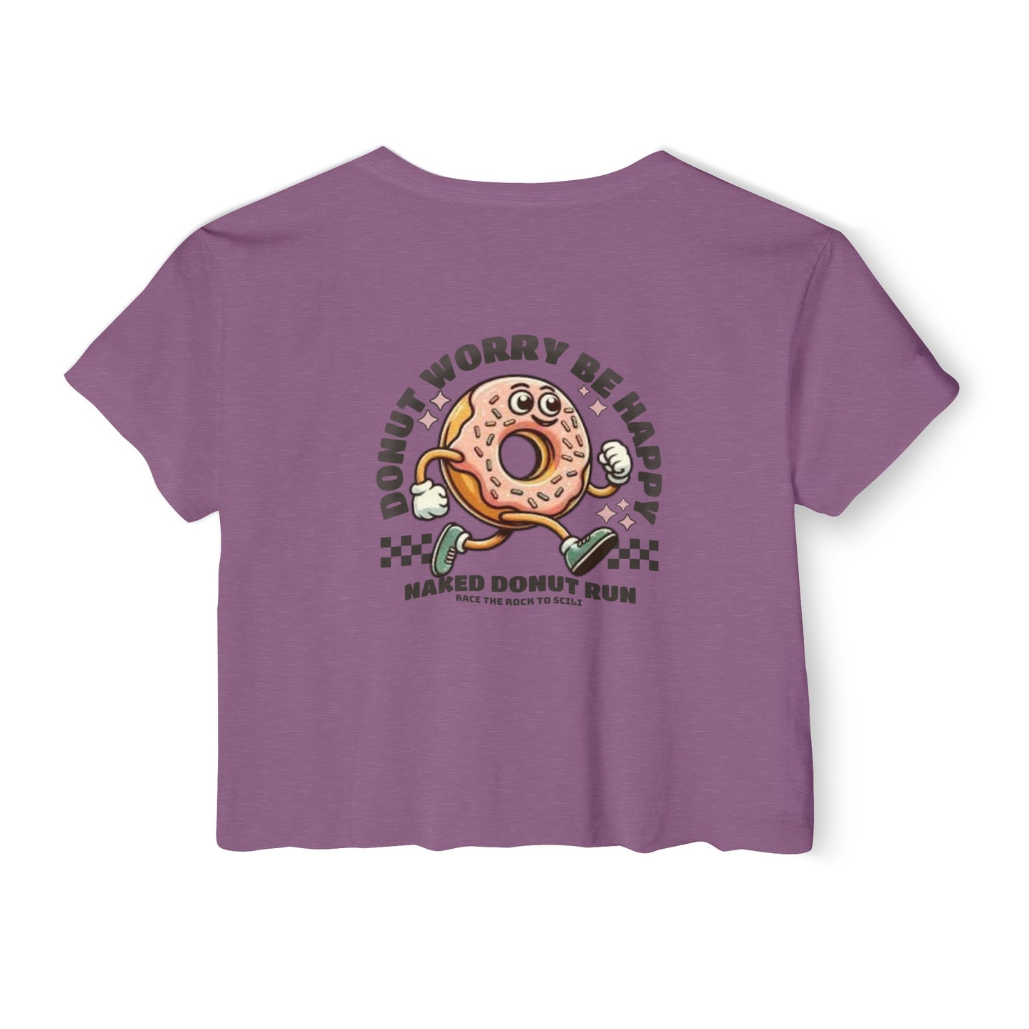 Naked Donut Run Crop Tee