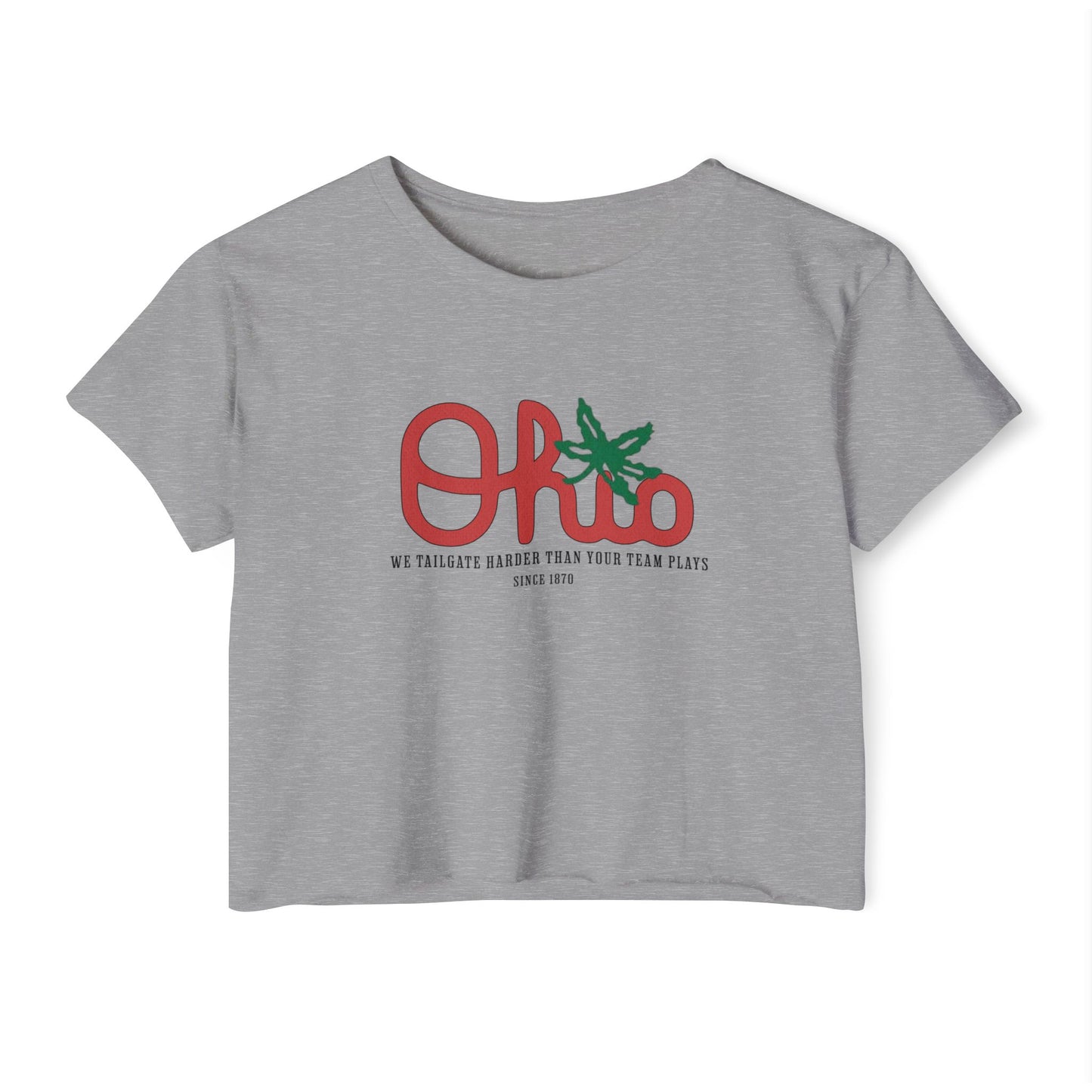 Buckeye Tailgating Crop Tee