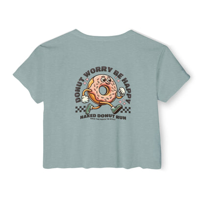 Naked Donut Run Crop Tee