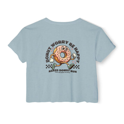 Naked Donut Run Crop Tee