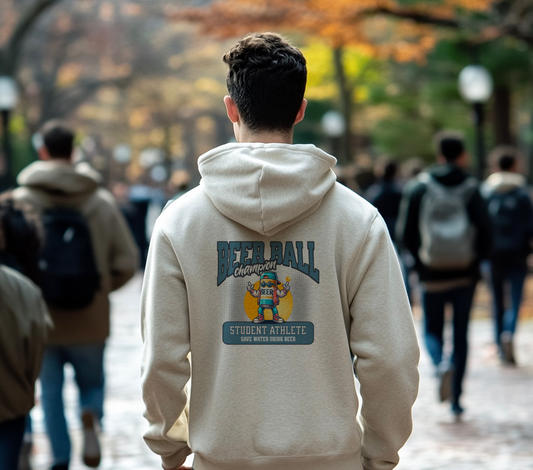 Beer Ball Drinking Champ Hoodie